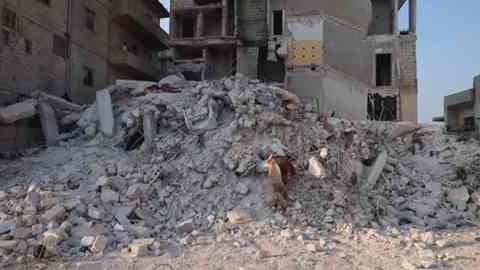 Destruction following the earthquake in Syria, February, 2023 | Photo: DW | Omar Albam (DW correspondent)