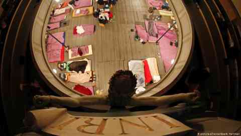 File photo used for illustration: Sanctuary for asylum seekers in the St. Pauli church in Hamburg, Germany, 2013 | Photo: picture alliance/A. Heimken