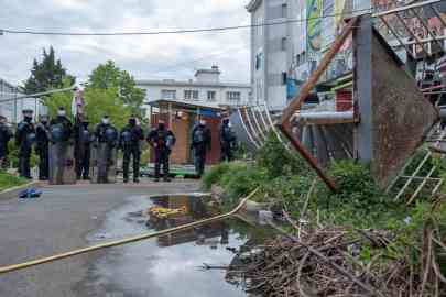 Police dismantled the largest migrant squat in Ile-de-France on April 26 | Photo : Aurélie Ruby
