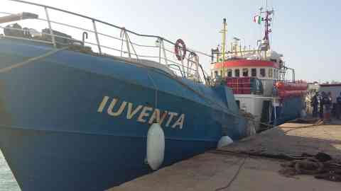 The ship Iuventa of the German NGO 'Jugend Rettet' at the port of Trapani, Sicily | Photo: Archive/ ANSA/ Gianfranco Criscenti