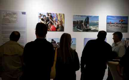 The inauguration of '1/28: Migration Routes' exhibition | Photo: EPA