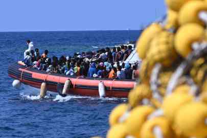 From file: A large boat in part of the Mediterranean Sea between Cyprus and Lebanese coasts | Photo: ANSA/ARCHIVE