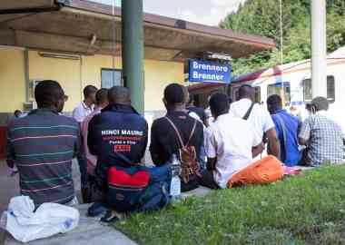 From file: Asylum seekers at a railway station on the border between Austria and Italy | Photo: Johann Groder/Archive/EPA/EXPA