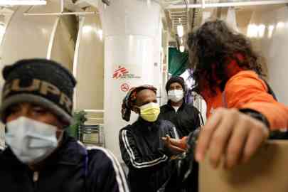 439 rescued migrants and refugees were allowed to disembark from the Geo Barents in Augusta, Italy in late January 2022 | Photo: MSF/Andrea Monrás 