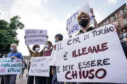 File photo: Lawyers protest against what happened at the CPR in Turin | Photo: Tino Romano / ANSA