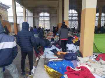Migrants being evicted in the Porto Vecchio area of Trieste | Photo: ARCHIVE/ANSA/MICOL BRUSAFERRO