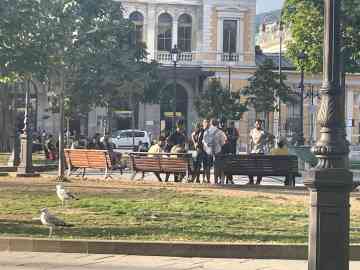 Migrants gathering in Trieste's Piazza Libertà | Photo: ARCHIVE/ANSA/ALICE FUMIS