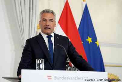 Austrian Chancellor Nehammer is trying to attract votes for his ÖVP party, as the country is gearing up for elections later in the year | Photo: Jordan Pettit/Pool/Reuters