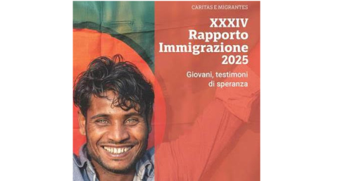 The cover of the 34th Caritas-Migrantes Immigration Report.PHOTO/FONDAZIONE MIGRANTES
