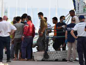 FROM FILE: The Humanity1 is seen with migrants rescued off Lampedusa on June 30, 2024 | Photo: ANSA/ ORIETTA SCARDINO