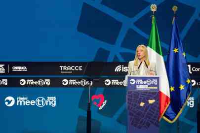 Italian Prime Minister Giorgia Meloni attending the 46th Meeting for Friendship Among Peoples organized by the Communion and Liberation movement in Rimini (IT) | Photo: ANSA/DORIN MIHAI