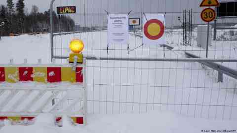 From file: The closed Vaalimaa border crossing on the Finnish-Russian border will be reopened on Thursday | Photo: Lauri Heino/Lehtikuva/AFP