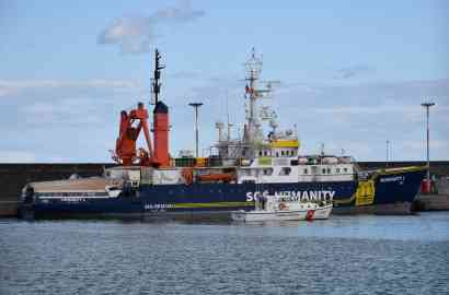 The Humanity 1, run by SOS Humanity, has been under administrative seizure since Mach 4, 2024 | Photo: ARCHIVE ANSA / ORIETTA SCARDINO