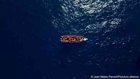 File photo: This group of migrants was rescued by a Spanish NGO in international waters off Libya in 2023 -- but many others are not so lucky | Photo: Joan Mateu Parra /picture-alliance/AP Photo