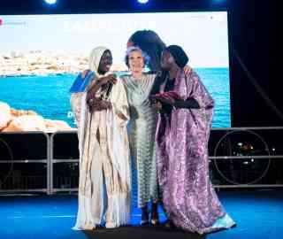 Aida Diouf, Susanna Tosi, Fambaye Diouf, TikTokers against racism and founders of the brand Diufy | Photo: Adriana Maraventano / ANSA