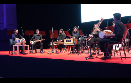 Young students of the Anim in concert in Braga. Portugal |  Photo: Claire Debuyser