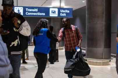 Sudents taking part in the Unicore project arrive in Rome in October 2023. | Photo: UNHCR / MICHELE CIRILLO

