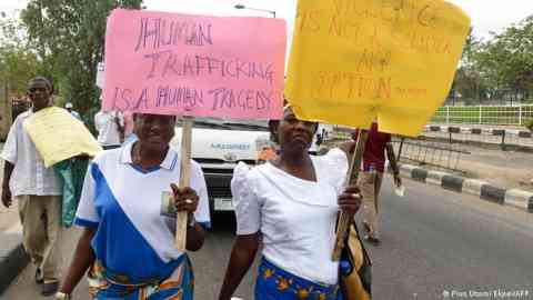 Human trafficking remains a huge problem in Nigeria | Photo: Pius Otomi Ekpei/AFP