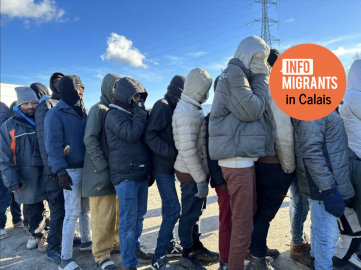 Hundreds of migrants live in the Loon-Plage region, in November 2024. Photo: InfoMigrants