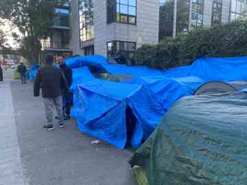 About fifty people live in this southern Dublin encampment, July 3, 2024 | Photo: InfoMigrants