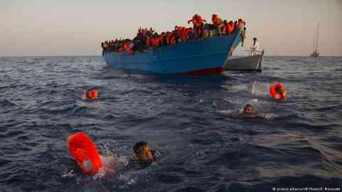 About 80% of all migrant deaths are reportedly due to drowning during sea crossings | E. Morenatti/AP Photo/picture-alliance