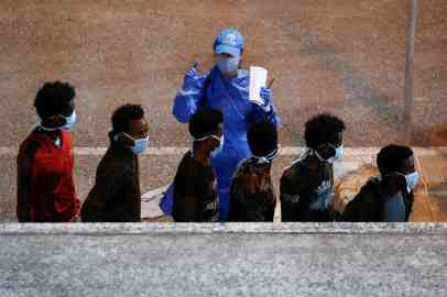 From file: Migrants arrived from Libya in Valletta, Malta, July 27, 2020 | Photo: Reuters 