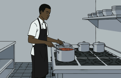 Siriki, a 23-year-old Ivorian, has received two deportation orders despite successfully integrating in France (illustration) | Credit: FMM Graphic Studio