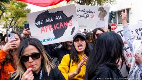 Hundreds of ordinary Tunisians protested against racism last weekend in the capital, Tunis | Photo: Fauque Nicolas/Images de Tunisie/ABACA/picture alliance