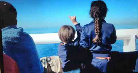 File photo: Two foreign minors on board an NGO ship after rescue | Photo. Cecilia Ferrara / ANSA