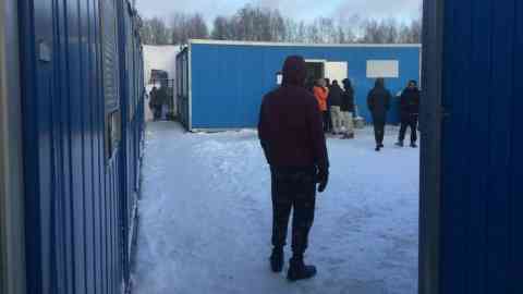 The reception center for migrants in Medininkai, Lithuania, near the border with Belarus | Photo: Private