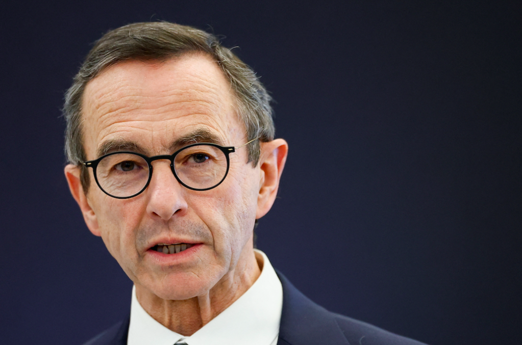 Bruno Retailleau rencontrait jeudi 27 février son homologue britannique Yvette Cooper dans le nord de la France, au Touquet. Crédit : Reuters