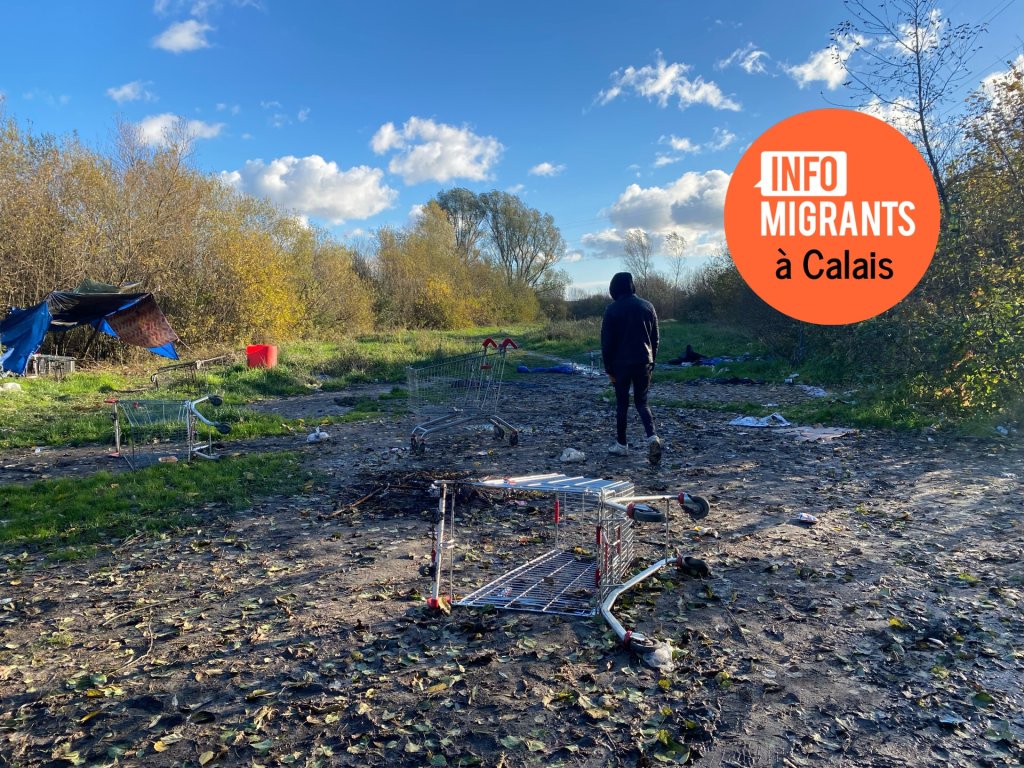 Le camp de Loon-Plage héberge environ un millier de migrants, le 20 novembre 2024. Crédit : InfoMigrants