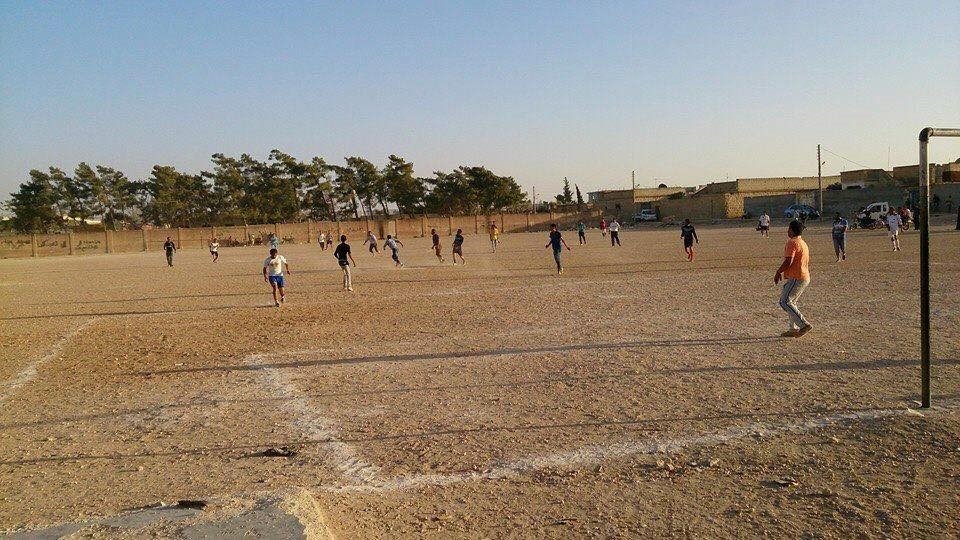 Ahmad playing football in Aleppo before 2011  Photo Private