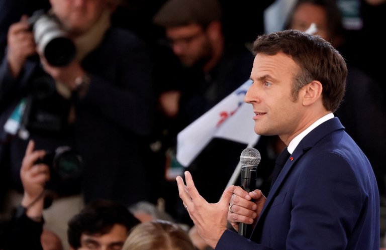 Macron a été réélu pour un second mandat, le 24 avril 2022. Crédit : Reuters