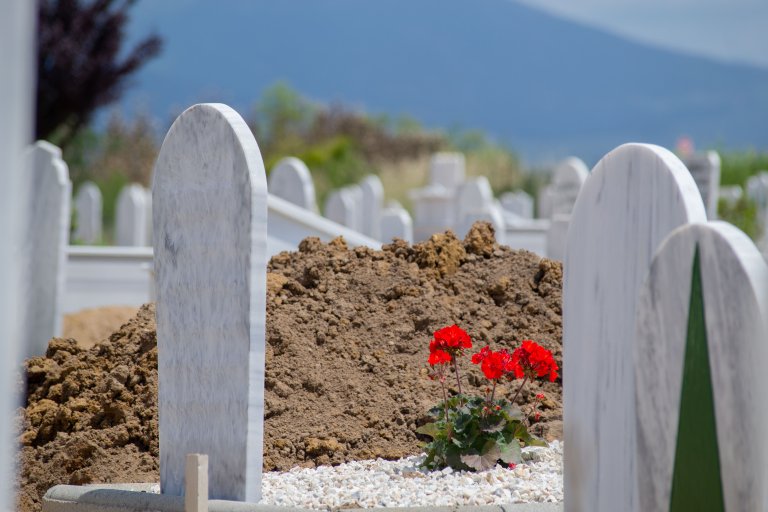 Graves for the Pylos victims. | Photo: Dimitris Chatoglou/ICRC