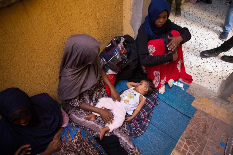 From file: Women migrants at a detention centre in Tripoli, Libya | Photo: ARCHIVE/EPA/STR