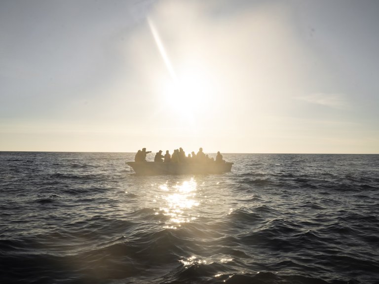 From file: 35 migrants were rescued on April 29 in the Central Mediterranean by Life Support, the rescue ship run by the NGO EMERGENCY | Photo: Giorgio Dirindin/EMERGENCY NGO