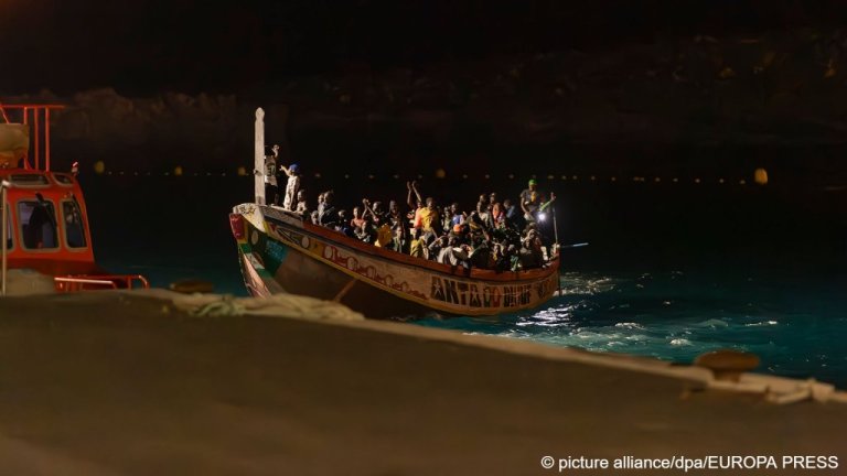 Plus de 47 000 personnes sont arrivées irrégulièrement aux îles Canaries en 2024, faisant de la route atlantique l'une des principales voies migratoires de l'UE | Photo d'archive : picture alliance/dpa/EUROPA PRESS
