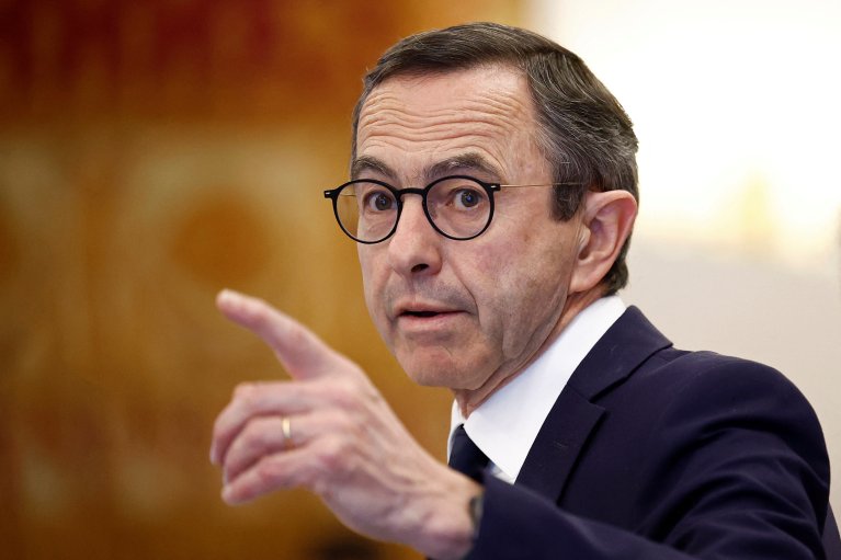 Bruno Retailleau, le ministre de l'Intérieur français, le 10 avril 2025. Crédit : Reuters