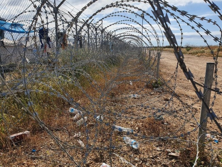 Le camp de Pournara est le seul centre d'enregistrement pour les demandeurs d'asile à Chypre. Crédit : Charif Bibi/InfoMigrants